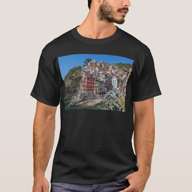 Riomaggiore Cinque Terre Liguria Italy T-Shirt (Front)