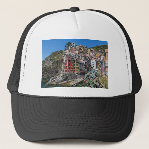 Riomaggiore Cinque Terre Liguria Italy Trucker Hat