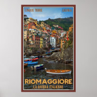 Riomaggiore Harbor Poster