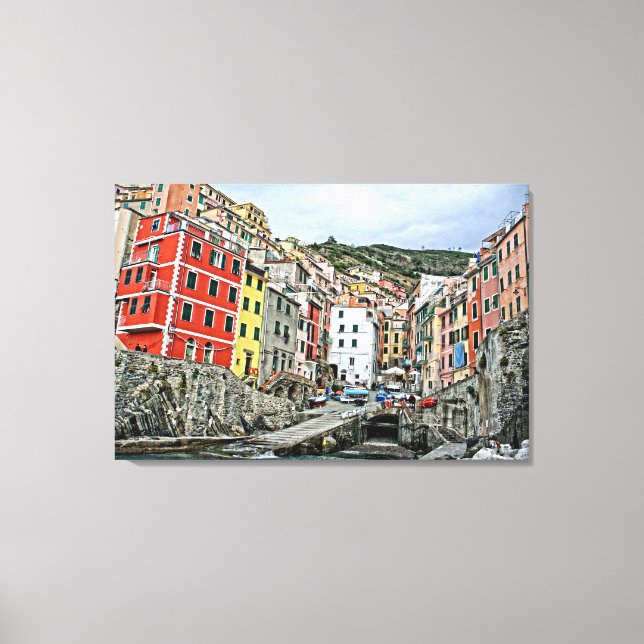 Riomaggiore, Italia  Canvas Print (Front)