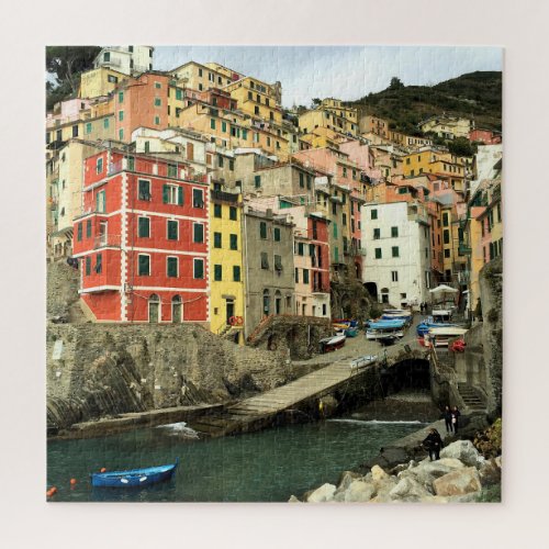 Riomaggiore Italia _ the Cinque Terre _20x20 inch Jigsaw Puzzle