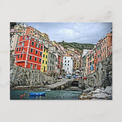 Riomaggiore Italia _ The Cinque Terre Postcard
