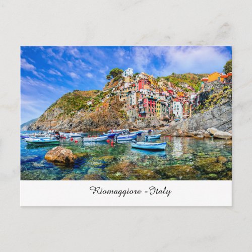 Riomaggiore Italy Postcard