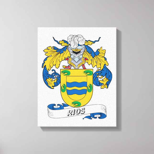 Rios Family Crest Canvas Print (Front)