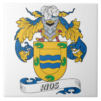 Rios Family Crest Ceramic Tile