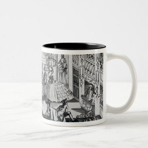 Riot at Covent Garden Theatre in 1763 Two_Tone Coffee Mug