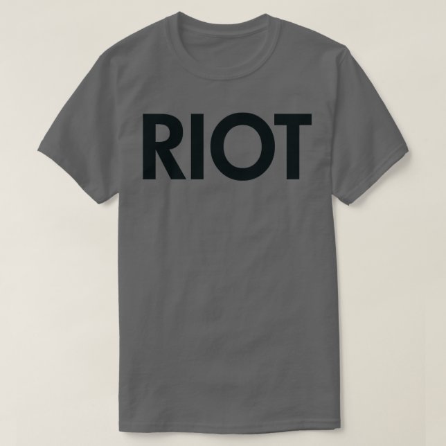 Riot black T-Shirt (Design Front)
