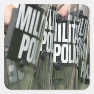 Riot control formation square sticker