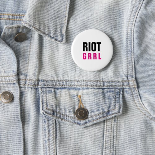 Riot Grrl  Badge Button