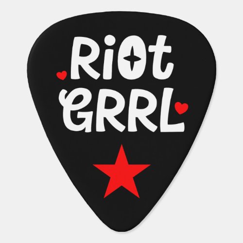 Riot Grrl Star Guitar Pick