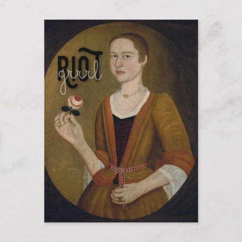 Riot Grrrl Girl Postcard