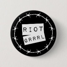 Riot Grrrl Grunge Button Badge