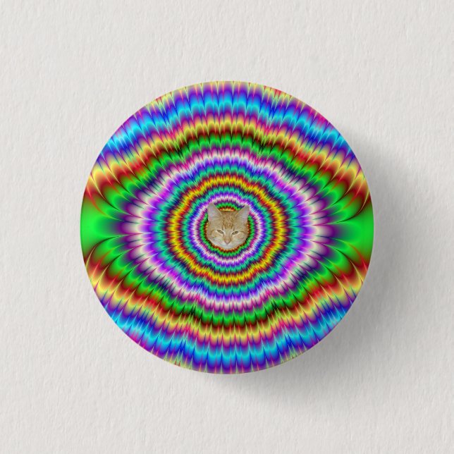 Riot of Color Eye Teaser Pinback Button (Front)
