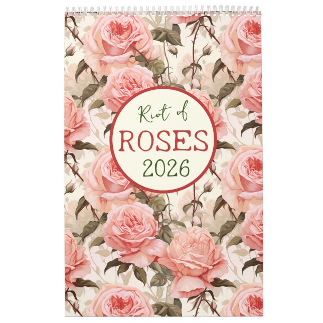 Riot of Roses 2026 Calendar (Cover)