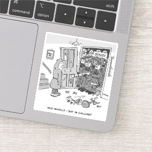 Riot Police Raid a Property - Funny Police Theme Sticker