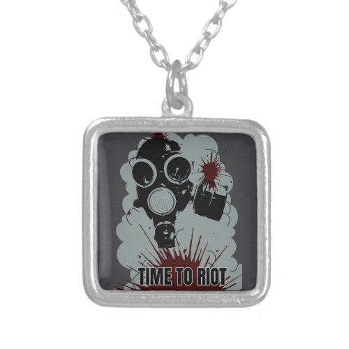 Riot Time Silver Plated Necklace