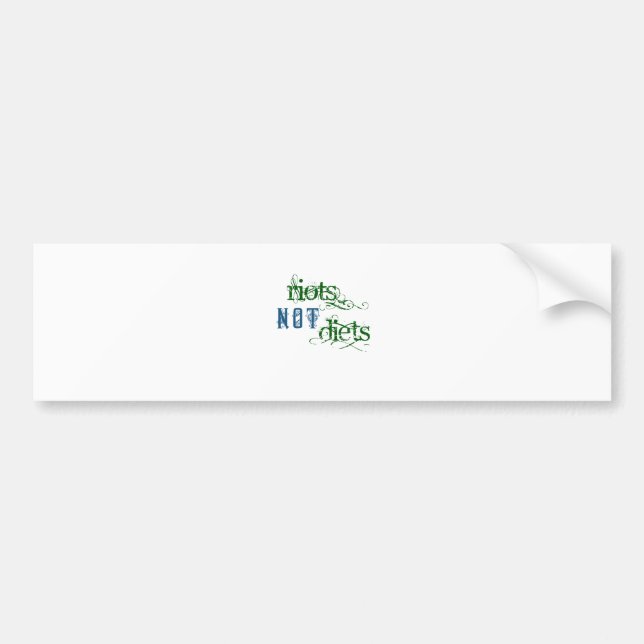 Riots Not Diets Bumper Sticker (Front)