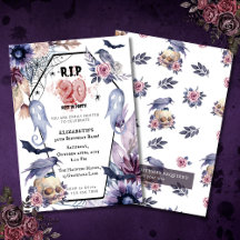 RIP 20 Birthday Gothic Halloween Milestone funeral