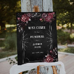 RIP 20s 30th Birthday Floral Black Welcome Sign<br><div class="desc">Welcome guests to the farewell celebration with our 'RIP 20s' 30th Birthday Party Floral Welcome Sign. This unique design seamlessly blends floral elegance with the vibrancy of bidding adieu to the roaring 20s. Fully customizable for a personalized touch, this welcome sign adds a stylish and memorable element to your milestone...</div>