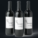 RIP 20s 30th Birthday Party Minimal Wine Label<br><div class="desc">This is a modern, 30th birthday, Halloween adult party design. This simple RIP 20s design, is in minimal black and white with stylish typography. Perfect for a cool and fun, Halloween themed, 30th birthday party. To personalize, simply use the personalize this button to add your name age and celebration date,...</div>