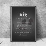 RIP 20s Death to my Youth Goth 30th Birthday Party Invitation<br><div class="desc">Have fun at your 30th Birthday party with this cool invitation,  featuring black background,  gothic skull and your custom text. Easily add your own details by clicking on the "personalize" option.</div>