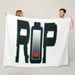 RIP Battery Fleece Blanket, All Sizes