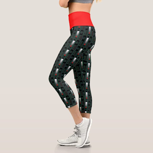 RIP Battery High Waisted Yoga Capris (Left)