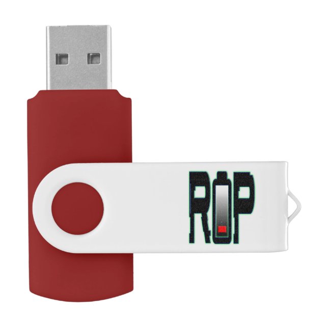 RIP Battery USB Swivel Flash Drive (Opened)