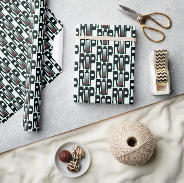RIP Battery Wrapping Paper (Crafts)