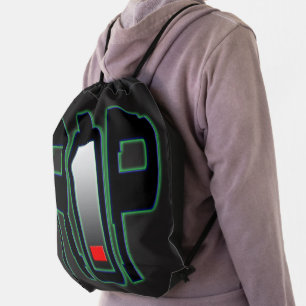 RIP Battery Zazzle Drawstring Backpack