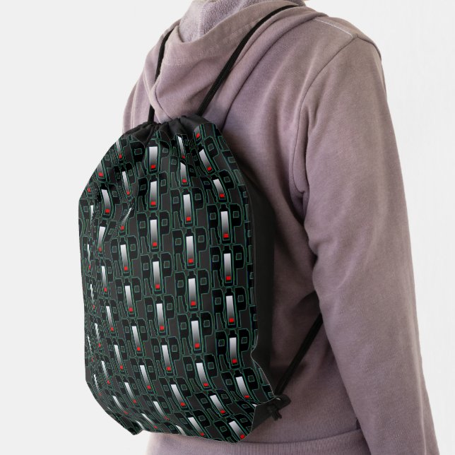 RIP Battery Zazzle Drawstring Backpack (Insitu)