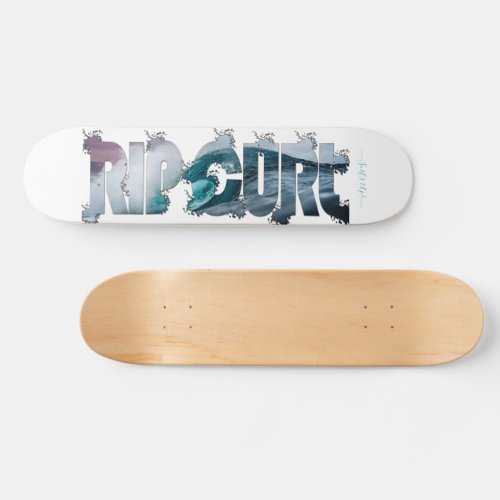 Rip Curl Splash Surfs Up Script Slogan Skateboard