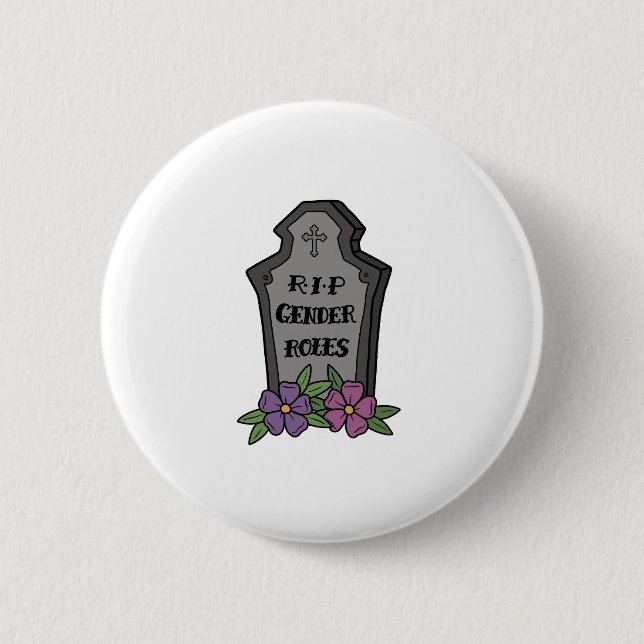 RIP Gender Roles Button (Front)