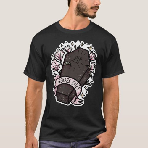 RIP Gender Roles  Tattoo T_Shirt Style RIP Gender
