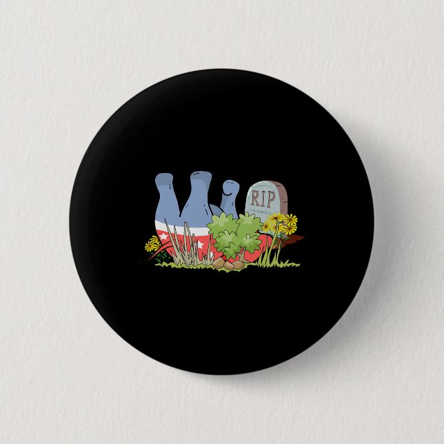Rip Gop Dead Elephant Republican Protest  Button (Front)