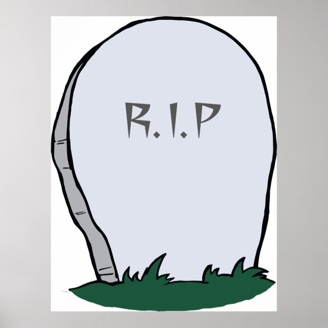 RIP Gravestone Poster (Front)
