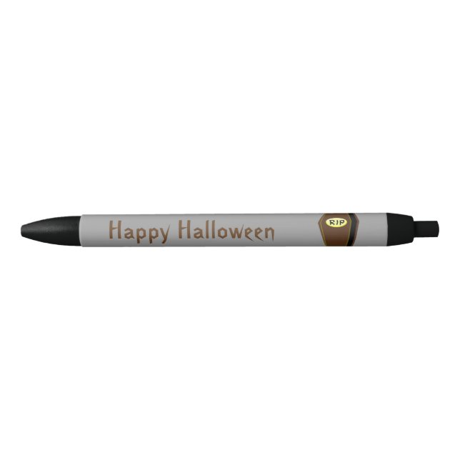 RIP Haklloween Coffin of Doom Personalized Pen (Front)