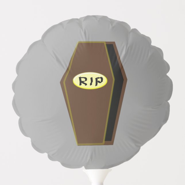 RIP Halloween Coffin of Doom Balloon (Front)