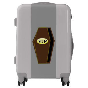 RIP Halloween Coffin of Doom Carry on Suitcase