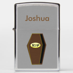 RIP Halloween Coffin of Doom Custom Lighter