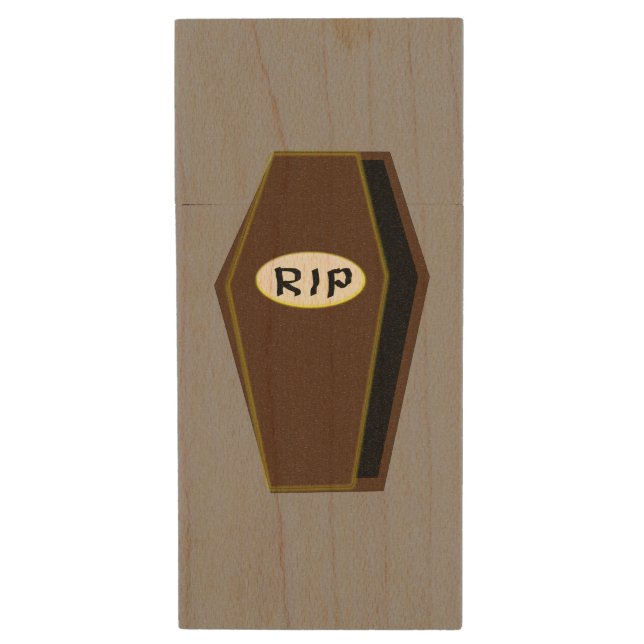 RIP Halloween Coffin of Doom Custom USB Drive (Front Vertical)