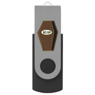 RIP Halloween Coffin of Doom Custom USB Drive