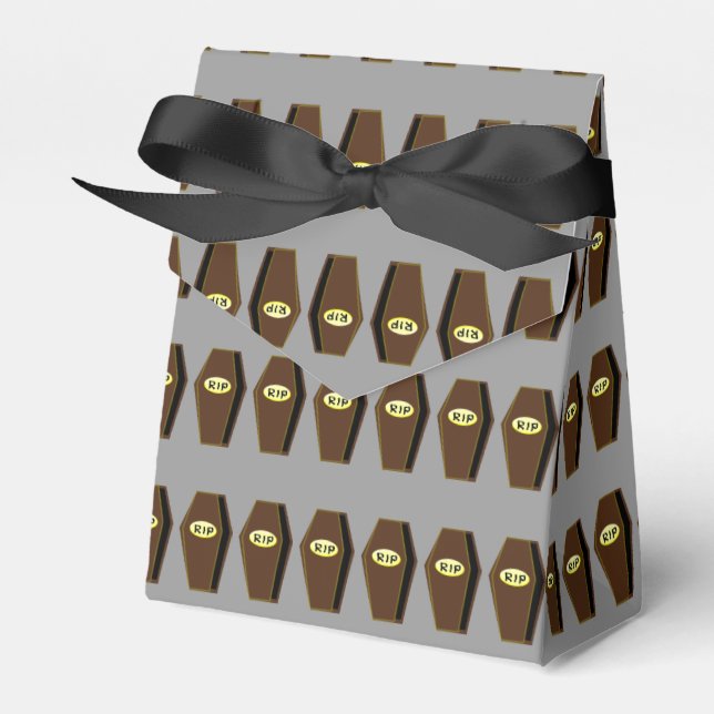 RIP Halloween Coffin of Doom Favor Box (Front Side)