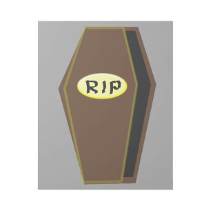 RIP Halloween Coffin of Doom Gallery Wrap