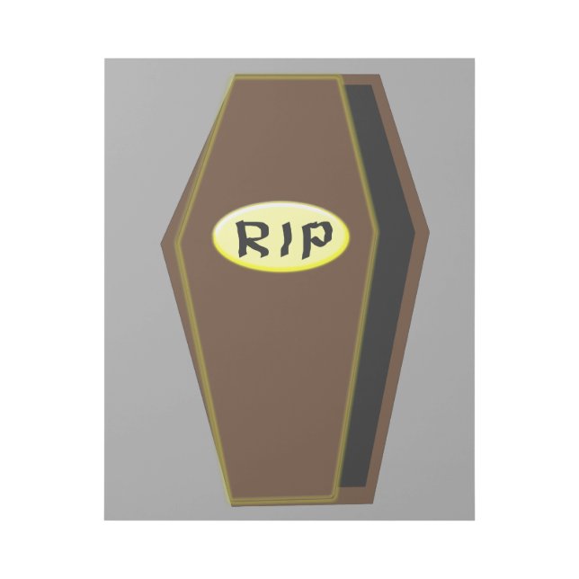 RIP Halloween Coffin of Doom Gallery Wrap (Front)