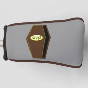 RIP Halloween Coffin of Doom Golf Putter Cover