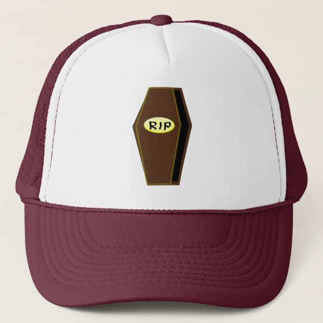 RIP Halloween Coffin of Doom Hat (Front)