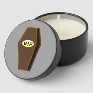RIP Halloween Coffin of Doom Mini Candle Favors