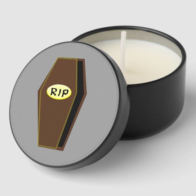 RIP Halloween Coffin of Doom Mini Candle Favors (Corner)