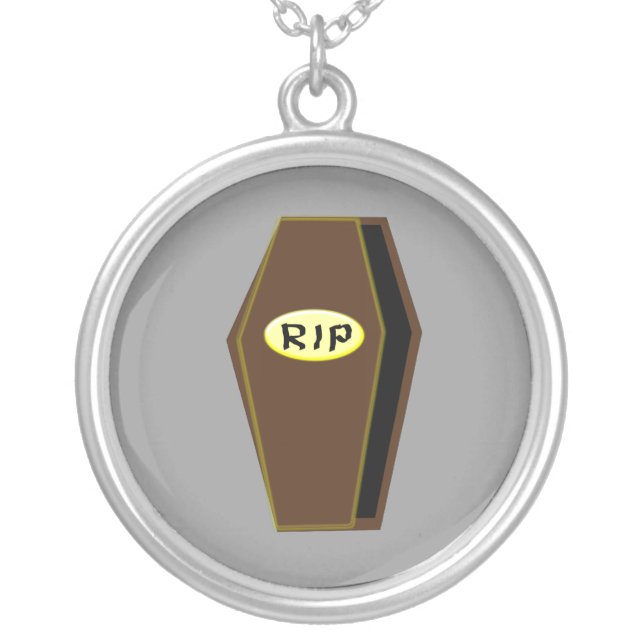 RIP Halloween Coffin of Doom Necklace (Front)